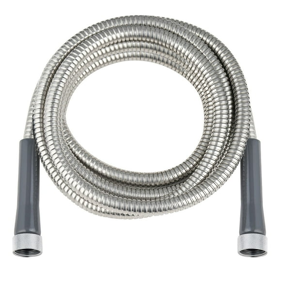 SKYWARD 304 Stainless Steel short Garden Hose 12 ft with Female to Female Metal Connector,Easy to Use & Store, Anti-Leakage Hose, High Water Flow (12ft)