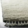 thumbnail image 3 of SAFAVIEH Casablanca Cennetig Solid Plush Wool Area Rug, Ivory, 8' x 10', 3 of 6