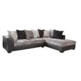 thumbnail image 2 of American Furniture L Shaped Sectional Sofa with 8 Back Pillows and 2 Accent Pillows, 2 of 11