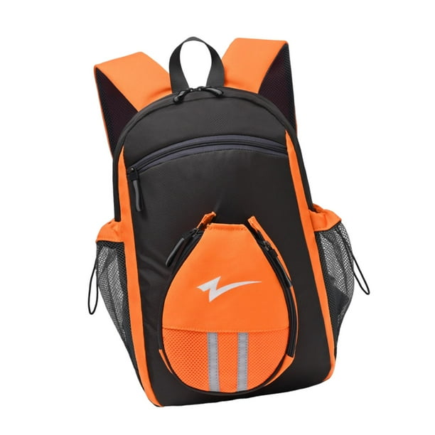 Mochila de tenis, bolsa de transporte para raquetas, organizador de nailon, ligera y resistente al agua negro