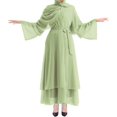 thumbnail image 3 of Abayas Robe Musulmane pour Femmes à Manches Longues Abaya Islamique Aïd Dubaï Caftan Robes Moyen-Orient Robe de Prière Robe en Mousseline, 3 of 7