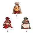 thumbnail image 4 of Christmas Drawstring Bags Candy Fruit Coin Container Handbag Storage 3D Doll Xmas Handbag Large Capacity Lace Goodie Bag for Wrapping Holder Snowman, 4 of 9