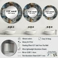 thumbnail image 4 of Designart "Rugged Concrete Illusion Art" Graphic Print Rund Mirror For Wall Decor - Large Grey Round Printed Mirror -Modern Round Living Room Mirror - 23" x 23", 4 of 6