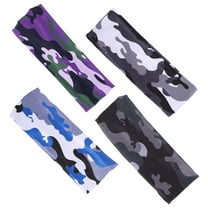 KONTONTY 4pcs Youth Athletic Headbands Boys And Girls Sports Sweatbands Sweat Wicking Headband Kids Hair Accessories For Running And Fitness