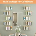 thumbnail image 5 of Acrylic Shelves for Wall Storage, 15" Floating Bookshelves for Kids, Display Shelf Organizer for Bathroom, Bedroom, Living Room, Kitchen, Room Decor, 5 of 8