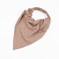 thumbnail image 2 of Ljudmp Hair Scarf Headband for Women Elastic Hair Bandana Boho Triangle Head Scarf Plain Color Cotton Stretch Head Coverings Kerchief Khaki, 2 of 4