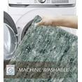 thumbnail image 6 of Essential 2-Piece Bathroom Contour and Toilet Lid Cover Set, Plush Microfiber Contour Rug and Non-Slip Toilet Lid Cover, Ultra Absorbent, Quick-Dry, Machine Washable, Green, 6 of 9