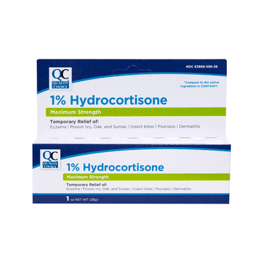Quality Choice Maximum Strength Itch Relief Cream Hydrocortisone 1% 1 oz