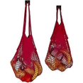 thumbnail image 3 of 2 Pcs Net Mesh Shopping Bags Bright Pink, 3 of 3