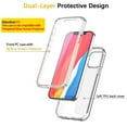 thumbnail image 5 of For iPhone 13 6.1" Case Slim CRYSTAL CLEAR Full Body Front and Back Cover, 5 of 9