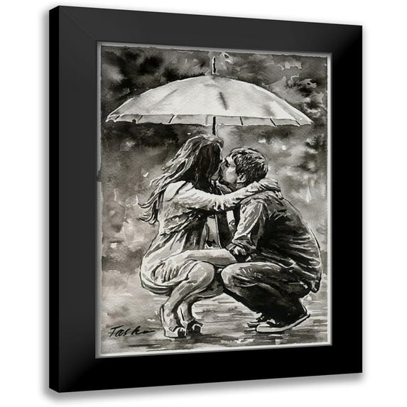 Tashe 18x24 Black Modern Framed Museum Art Print Titled - True Love