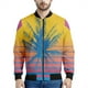 thumbnail image 4 of Chaqueta con cremallera y estampado 3D de atardecer en las Maldivas para hombre, sudadera hawaiana de playa, camisetas de manga larga, chaquetas bomber holgadas para mujer, 4 of 5