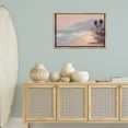 thumbnail image 4 of Stupell Industries Coastal Beachside Cabins View Brown Floating Frame Canvas Art, 31 x 21, by Noah Bay, 4 of 8