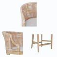 thumbnail image 6 of Martha Stewart Playa 25" Transitional Solid Wood/Rattan Counter Stool in Natural, 6 of 9