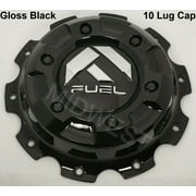 1004-62GB Gloss Black Fuel Off-Road 10 Lug Dually Wheel Rim Center Cap New