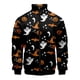 thumbnail image 4 of Chaqueta con cremallera y estampado 3D de murciélago araña de Halloween para hombres y mujeres, chaqueta holgada de manga larga con estampado de cosplay, abrigo de calle, 4 of 5