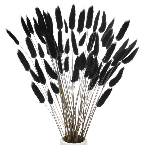 Uxcell 60 Pack Hierbas de Cola de Conejo 17" para Decoración del Hogar/Boda Negra