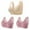 X-Khaki&Hot Pink&Hot Pink#no wire bra for older women, variant on VBTAPA 3PC Daisy Bras for Older Women Plus Size Push Up Bralettes Gathered Lingerie Bras Wirefree Support Bra Front Closure Wide Strap Bra Prime Big Deal Days XXL