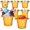 Gold, variant on 8 Pack Stainless Steel Ice Bucket 5.3 Quart/ 5 Liter with Handle Large Insulated Champagne Buckets Beer Bucket for Cocktail Bar Wine Parties Chilling Wine Champagne Home(Gold)