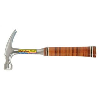 ESTWING Hammer - 12 oz Straight Rip Claw with Smooth Face & Genuine Leather  Grip - E12S