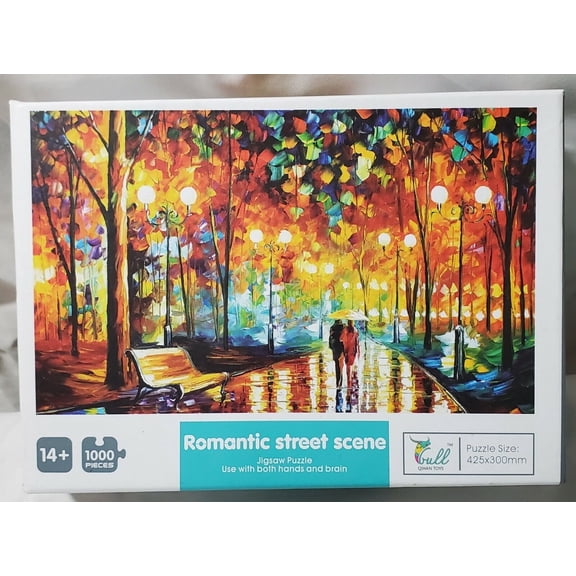 Unique Bull Qihan Toys "Romantic Street Scene" 1000 Pc Puzzle