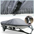 thumbnail image 3 of REGALWOVEN 20-22ft 210D Trailerable Boat Cover Waterproof Fishing Ski Bass Speedboat V-shape Gray, 3 of 7