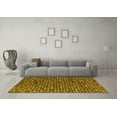 thumbnail image 3 of Ahgly Company Indoor Round Abstract Yellow Modern Area Rugs, 6' Round, 3 of 4