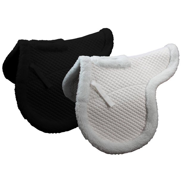 Derby Originals English Wither Relief Fleece Saddle Pad Black