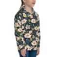 thumbnail image 3 of Lsque Flowers Patten Youth Hoodie Sweatshirt Pullover with Kangaroo Pocket Boys and Girls Hoodie Warm Hoodie for Kids-Small, 3 of 6