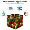 thumbnail image 2 of Fruit Foldable Storage Basket with Handle, 10.8"x10.5"x10.6", Large Capacity Organizer Bin - Toy Box, 2 of 6