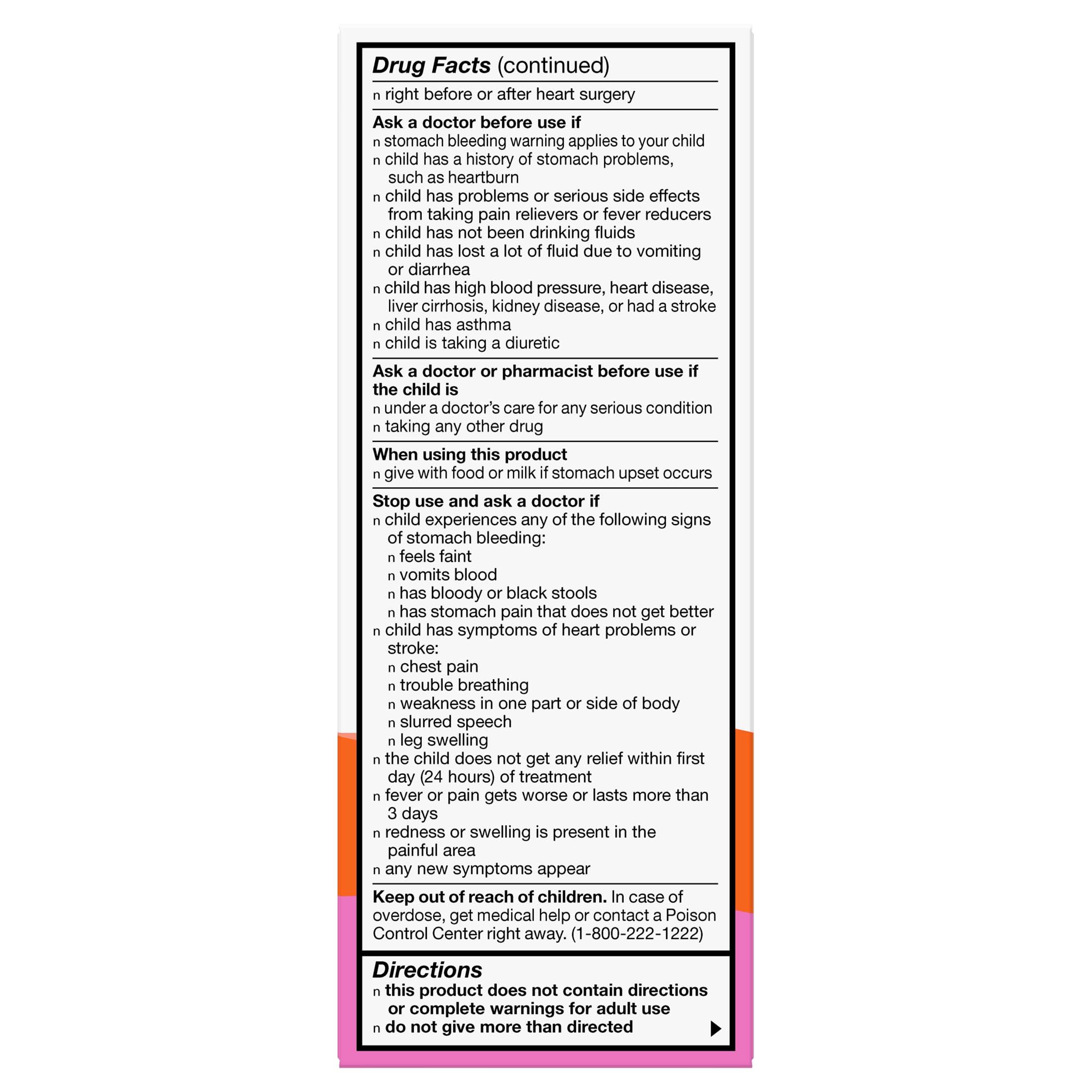 Equate Children's Ibuprofen Oral Suspension 100 mg per 5 mL (NSAID), Bubble Gum Flavor, 4 Fluid ounce (US)