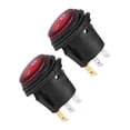 thumbnail image 2 of yotijar 2 Pieces Round Rocker Toggle LED Switch LED Lighted Rocker Switch for RV Car, 2 of 8