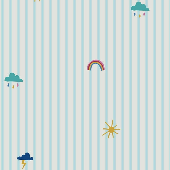 Joules Whatever the Weather Icons Haze Blue Wallpaper