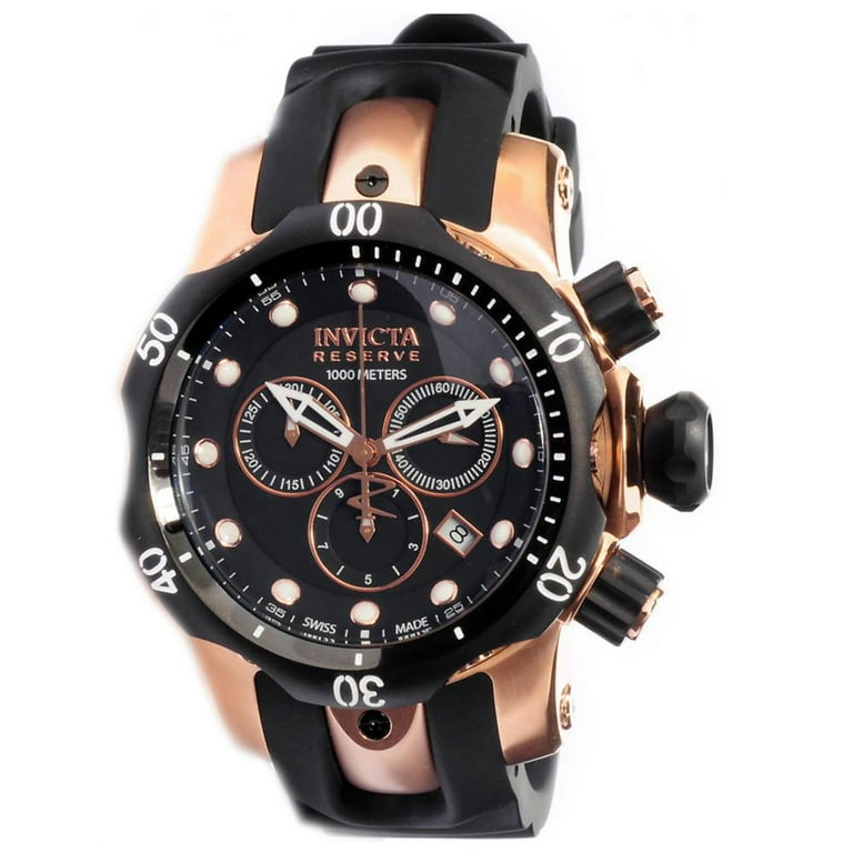 Invicta Men's 0948 Reserve Venom Mid-Size Rose Gold Tone Stainless