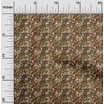 thumbnail image 2 of oneOone Rayon Brown Fabric Abstract Fabric For Sewing Printed Craft Fabric By The Yard 56 Inch Wide, 2 of 4