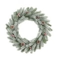 thumbnail image 3 of 1pc, Christmas Wreaths for Front Door, Norfolk Pine Artificial Wreath with Pine Cone & Berries, 40/90T Plastic Christmas Wreath for Front Door, Indoor/Outdoor Holiday Decor, DIY Home Decoration, 3 of 6