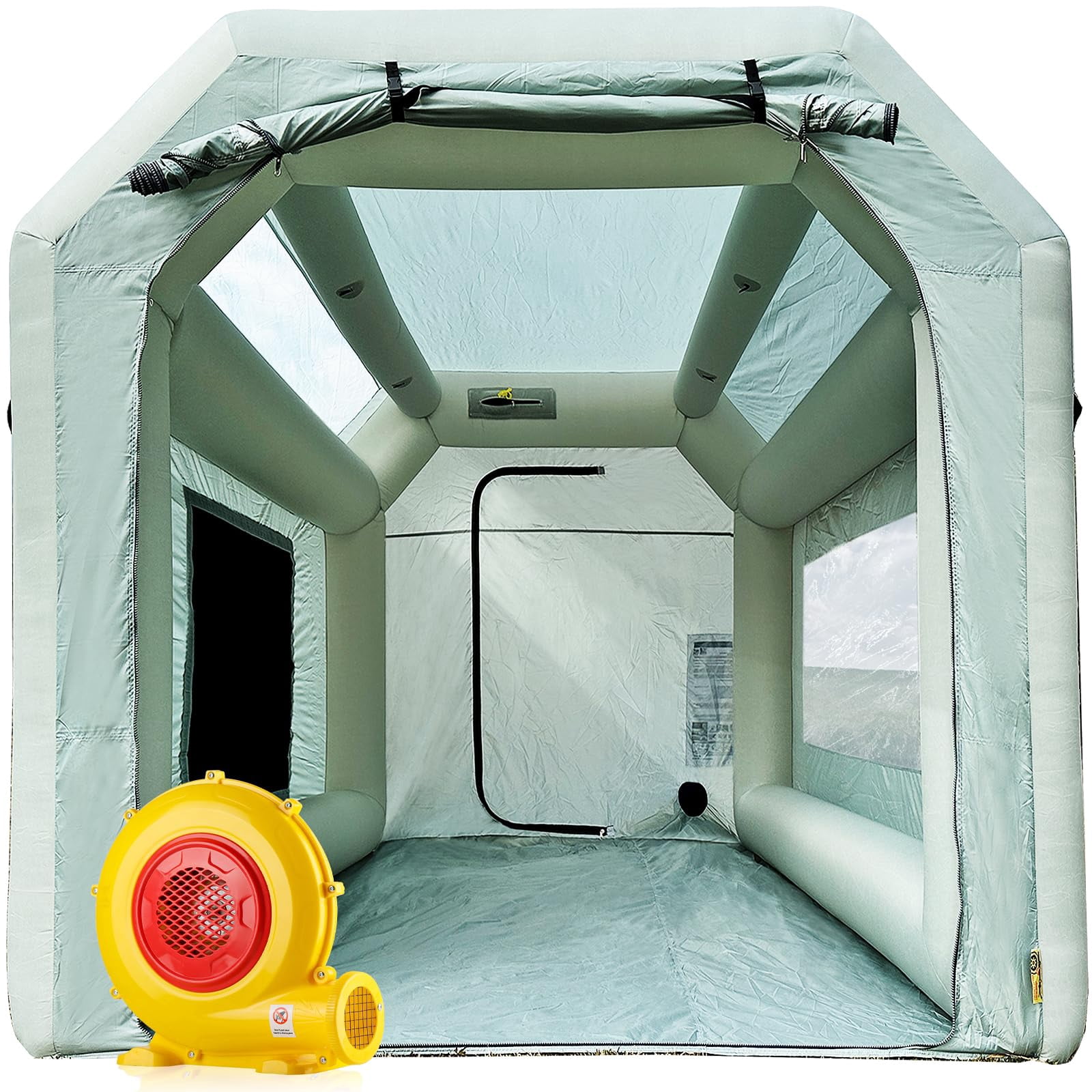 Portable Inflatable Paint Booth with Powerful Blower and Air Filter System for Automotive Furniture and DIY Painting