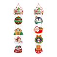 thumbnail image 1 of 2 piezas de letreros colgantes de puerta de Navidad, colgador de puerta, letrero decorativo para puerta, decoración navideña para el hogar, festival, Estilo B, 1 of 8