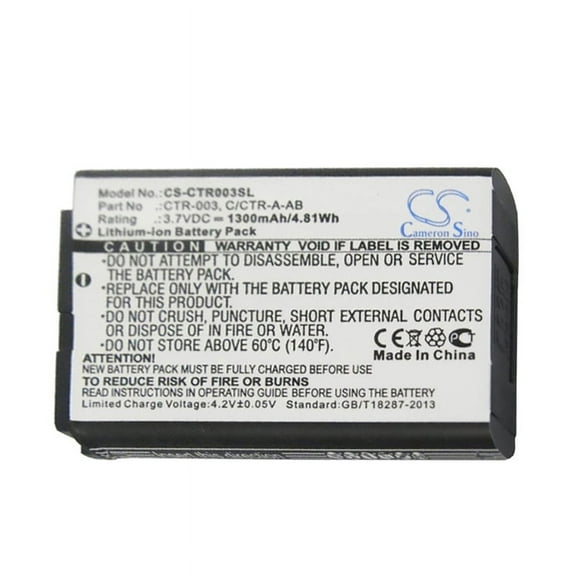 1300mAh NIN CTR-003 C/CTR-A-AB Battery for Nintendo CTR-001 Switch Pro Controller 3DS 2DS XL MIN-CTR-001 JAN-001