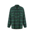 thumbnail image 5 of Franhais Female Shirt, Adults Plaid Turn-Down Collar Long Sleeve Tops Single-Breasted Blouse for Spring Fall, XS/S/M/L/XL/XXL, 5 of 9