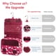 thumbnail image 5 of Neceser colgante Narwey Travel Maquillaje Organizador Rojo, 5 of 7
