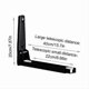 thumbnail image 3 of Black microwave oven shelf, stainless steel microwave oven shelf, fits all microwave ovens, max weight 50 kg, 3 of 5