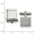 thumbnail image 3 of Stainless Steel Square Cufflinks Cuff Link Collar Stay, 3 of 7