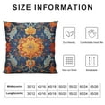 thumbnail image 5 of COMIO  Persian Throw Pillow Cover, Vintage Boho Pillow Cover Ethnic Square Pillowcase for Decorate Home Bed Sofa, Blue Orange Decorative Pillow Cases, 5 of 5