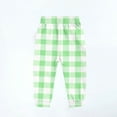 thumbnail image 3 of Piuwrlz Kids Thick Plush Pants Girls Boys Long Fleece Joggers Cotton Velvet Printed Tight Christmas Green Size 5-6Years, 3 of 3