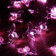 thumbnail image 4 of LINLIN Solar Butterfly String Lights,8 Lighting Mode LED Butterfly Christmas Fairy Lights Waterproof Butterfly Lights for Home Party Wedding Patio Garden Porch Balcony, 4 of 8