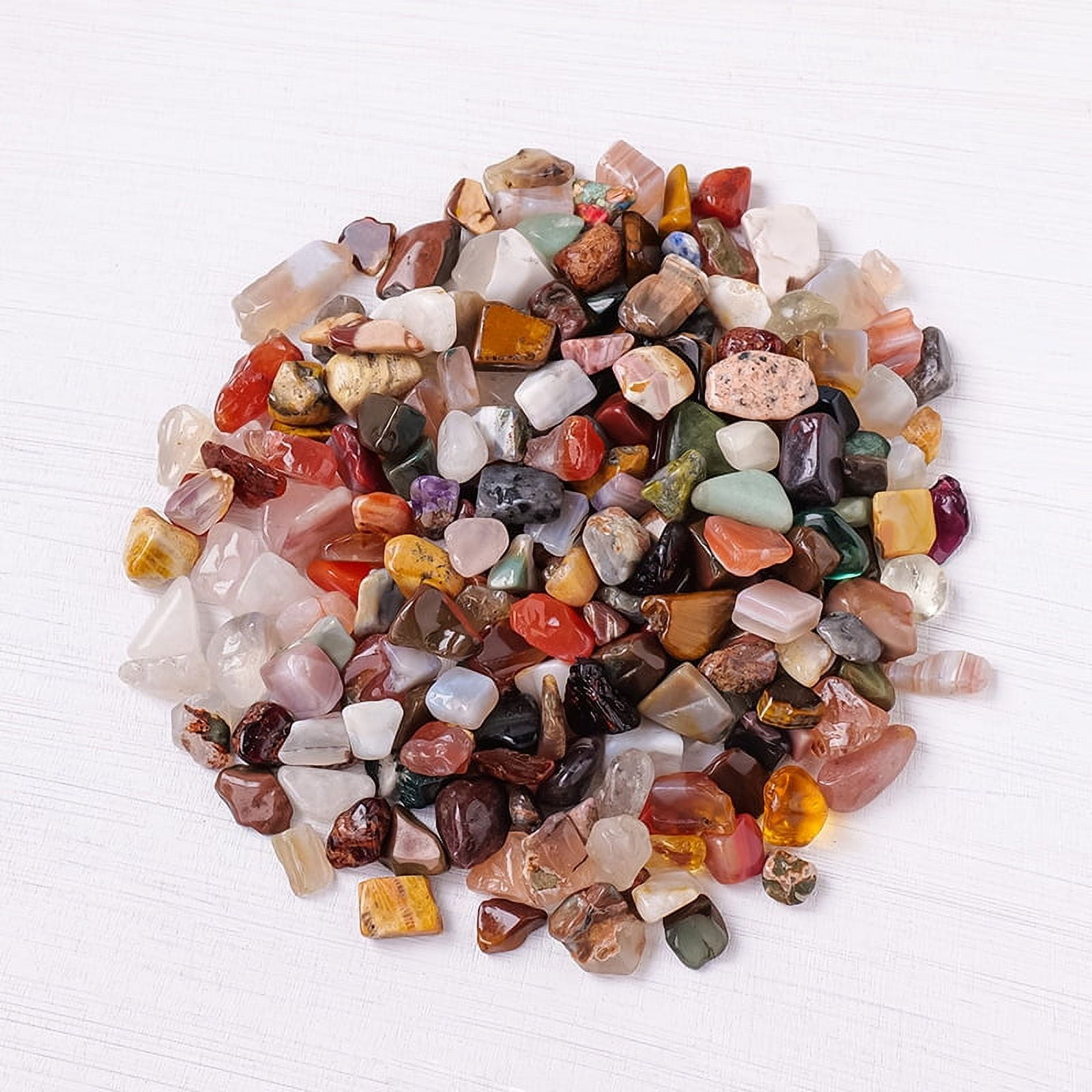 Firefly Hope 1kg 7-9mm Color Natural Crystal Crushed Stones, Decorative Pebbles for Fish Tanks, Flower Pots & Home Decorative Use