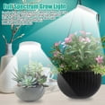 thumbnail image 2 of Grow Light, EEEkit Full Spectrum LED Grow Light for Indoor Plant, Height Adjustable Halo Lights Dimmable Plant Grow Lamp with Auto Timer for Small Plants, Upgrade Single Head, 2 of 9