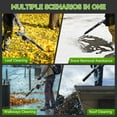 thumbnail image 6 of 20V Cordless Leaf Blower with 2 Batteries & Adapter Charger, Lightweight 190 CFM 160 MPH Blower, 3 Speeds, 3 Nozzles for Light-Duty Patio, Sidewalk, Driveway & Yard Cleanup, 6 of 8