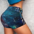 thumbnail image 4 of Fotbe Abstract Colorful Art Supplies Shorts Sin Costuras – Shorts Deportivos de Cintura Alta para Mujer, Elásticos para Gimnasio, Yoga, Running o Ciclismo-X-Large, 4 of 8